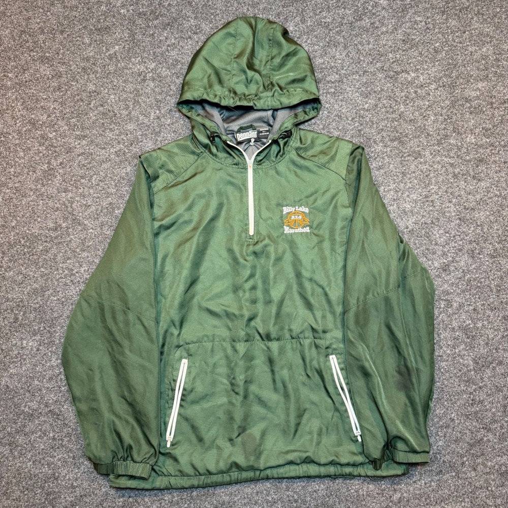 Pennant Sportswear Billy Lake ALS Marathon Windbreaker Green Mens Large